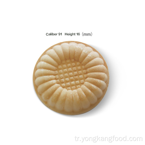 Yuvarlak ayçiçeği waffle kabuk